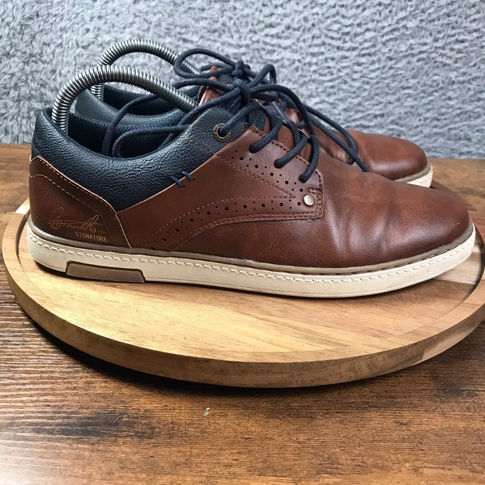B-52 By BullBoxer Denisen Signature Series Cognac‎ Oxford Shoes Mens 7 Brown